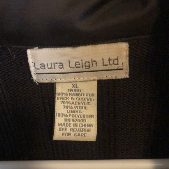 Rabbit fur Sweater Vest - Picture 2 of 2